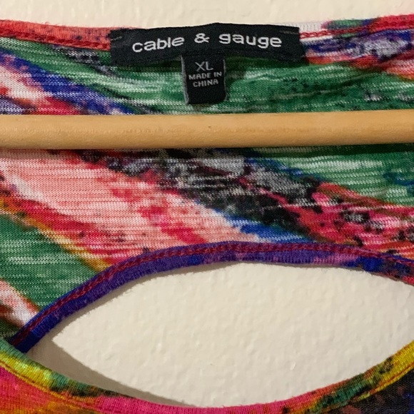 SALE! Cable & Gauge Bright Tank Top - Picture 2 of 3